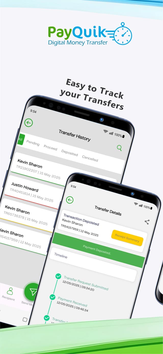 App interface showing user profile